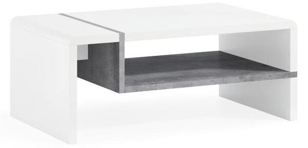 Konferenční stolek FRED 100x60 cm bílá/šedá