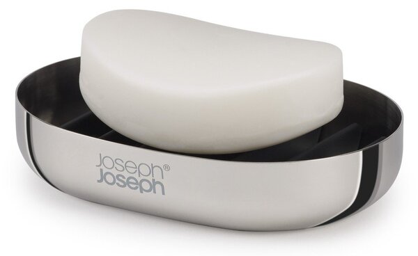 Mýdlenka z nerezové oceli v leskle stříbrné barvě EasyStore Luxe – Joseph Joseph