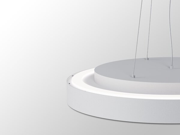 Led2 Závěsné LED svítidlo RINGO II 60 P/N-Z, 55+10W Barva: Černá, Stmívání, řízení: 3000K/4000K Casambi TW