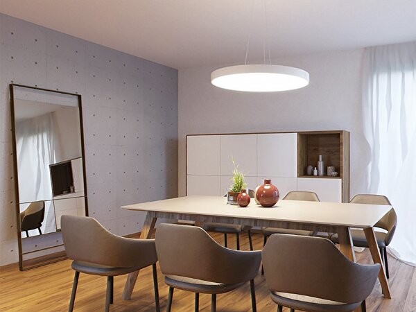 Led2 Závěsné LED svítidlo RINGO II 60 P/N-Z, 55+10W Barva: Černá, Stmívání, řízení: 3000K/4000K Casambi TW