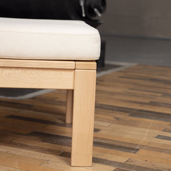 MarLiving Taburet MEXICO 02 51 cm z masivu/krémový