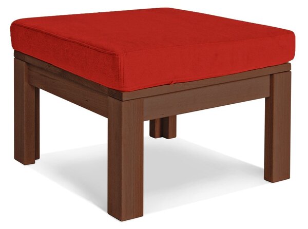 MarLiving Taburet MEXICO 03 51 cm z masivu/červený