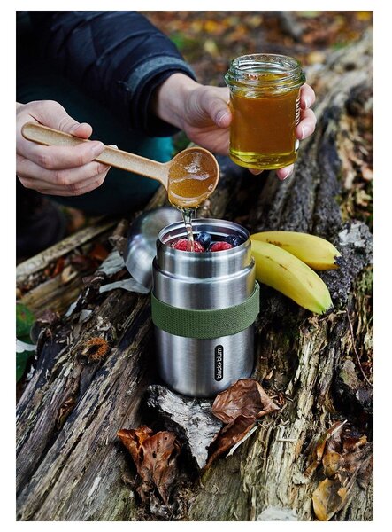 Termoska na jídlo z nerezové oceli ve stříbrné barvě 400 ml – Black + Blum
