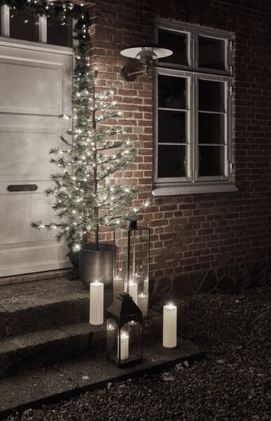 Vosková LED svíčka White 17,5 cm