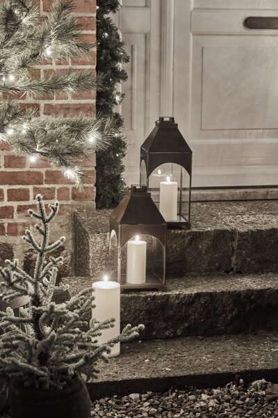 Vosková LED svíčka White 17,5 cm