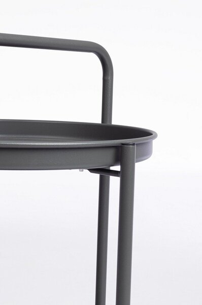 Ocelový servírovací stolek na kolečkách ø 44,5 cm Austin – Yes Everyday
