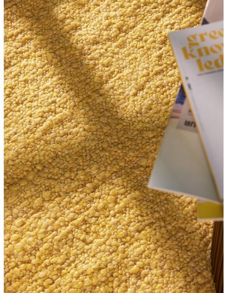 Žlutý ručně tkaný běhoun z materiálu bouclé 80x200 cm Notting Hill Portobello – Ted Baker