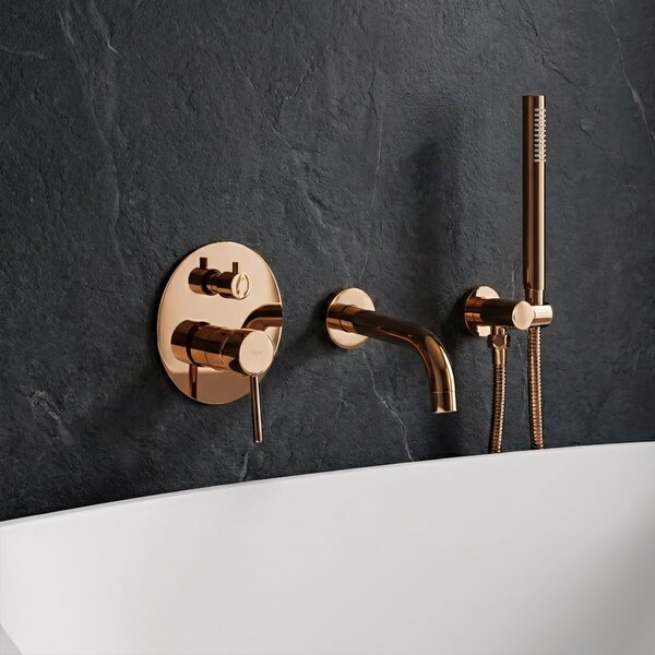 Podomítková vanová baterie REA LUNGO Copper + BOX