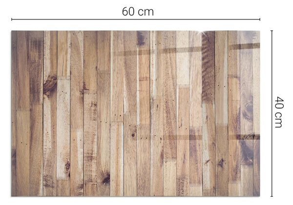Obdélníkové sklo pod krbová kamna Dřevěný vzor v geometrickém uspořádání ppkprntp-00019920