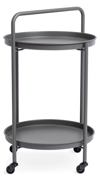 Ocelový servírovací stolek na kolečkách ø 44,5 cm Austin – Yes Everyday