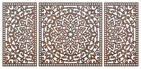 Dřevěná nástěnná dekorace Mandala | FLORIA: HDF - Javor 105 x 50 cm 4713-112978 HDF0514-B