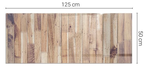 Obdélníkové sklo pod krbová kamna Dřevěný vzor v geometrickém uspořádání ppkprntp-00019920