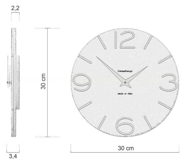 Designové hodiny 10-005-60 gold CalleaDesign 30cm