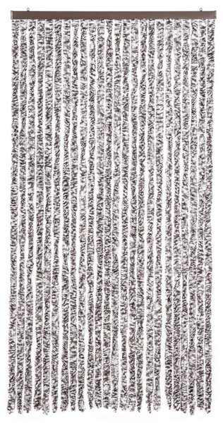 Závěs proti hmyzu hnědý a béžový 100 x 220 cm Chenille
