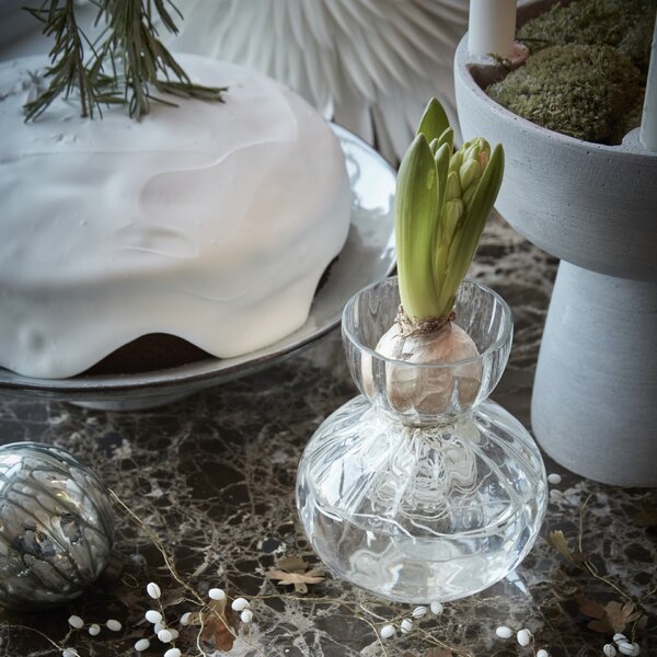 Skleněná váza Bud Clear 14 cm
