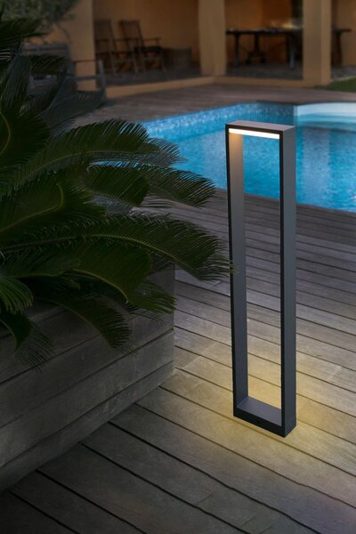 ALP 800 sloupková lampa, tmavě šedá - FARO