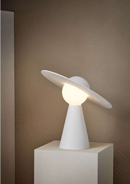 Stolní lampa Moebe, Bílá, Obývací pokoj