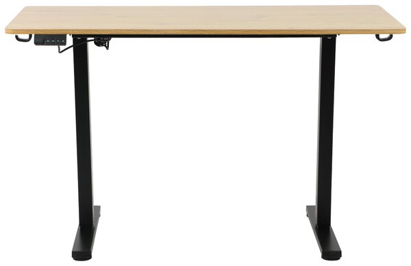 PSACÍ STŮL, černá, barvy dubu, 120/60/73-118 cm Carryhome - Kancelářské stoly