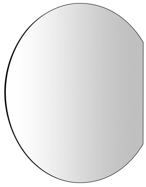 Sapho Sapho, DARA CUT LED podsvícené zrcadlo 20W, ø 100x90cm, topná folie, 34900CI