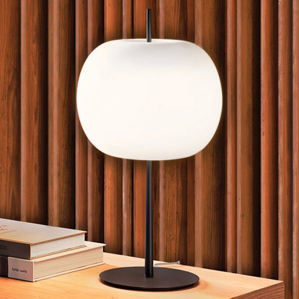 Stolní lampa kdln, Kushi, stmívatelné, Bílá, Obývací pokoj, Sklo, Design