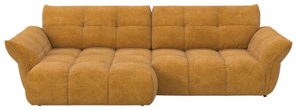 ROHOVÁ SEDAČKA, textil, tmavě žlutá Welnova - Sedací soupravy