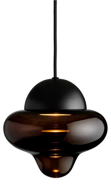 Závěsná svítidlo DESIGN BY US, Nutty, stmívatelné, Hnědá / Rezavá, Obývací pokoj, Sklo, Design