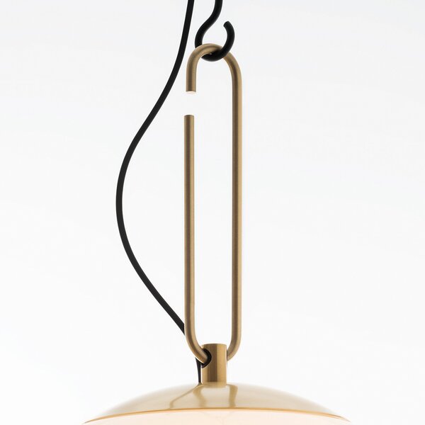 Závěsná svítidlo Artemide, nh, stmívatelné, Bílá, Obývací pokoj, Sklo, Design