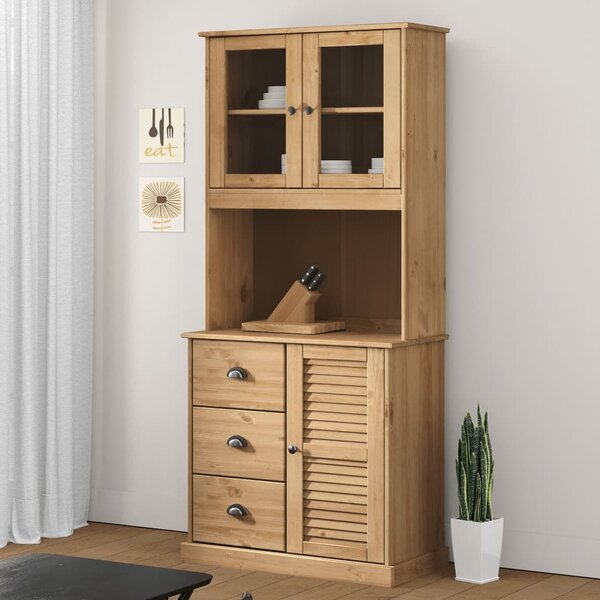 Příborník VIGO 78 x 40 x 175 cm masivní borové dřevo 3188304