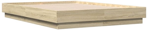 Rám postele s LED osvětlením dub sonoma 135 x 190 cm 3209816