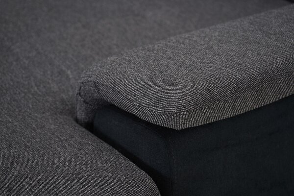 SEDACÍ SOUPRAVA, textil, černá, tmavě šedá Cantus - Sedací soupravy