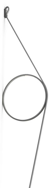 Nástěnná Svítidla FLOS, Wirering Grau, stmívatelné, Šedá, Obývací pokoj, Kov, Design