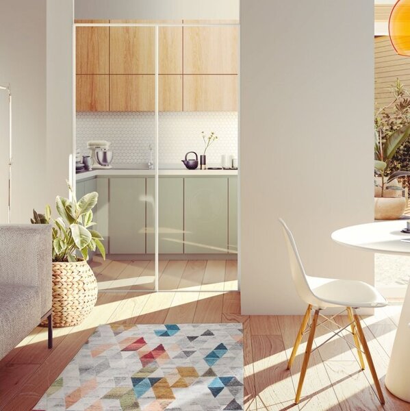 Spoltex, Kusový koberec Pisa 2301 multi, 80x150, vícebarevná, ložnice
