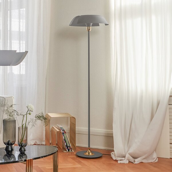 Stojací Lampa AYTM, Cycnus, Šedá, Obývací pokoj, Kov, Design