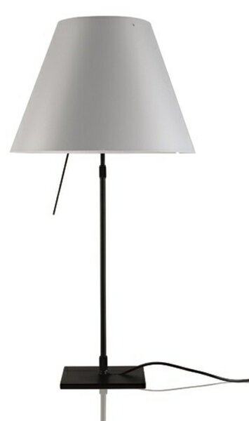Stolní lampa Luceplan, stmívatelné, Bílá, Obývací pokoj, Hliník