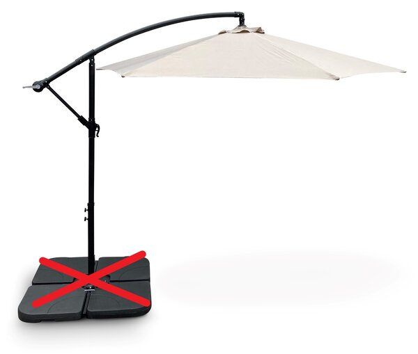 Noela Slunečník Hook pr. 3m béžový
