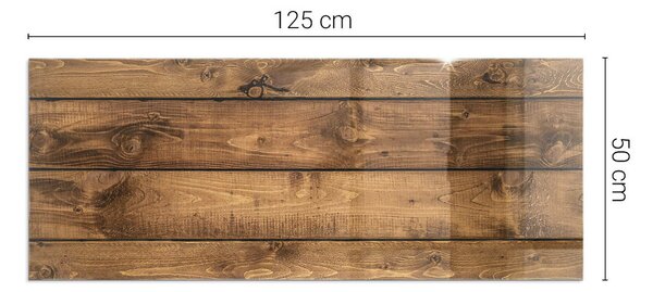 Obdélníková podložka před krb Přírodní dřevěná textura ppkprntp-00020409