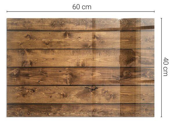 Obdélníková podložka před krb Přírodní dřevěná textura ppkprntp-00020409