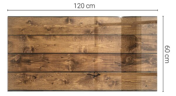 Obdélníková podložka před krb Přírodní dřevěná textura ppkprntp-00020409