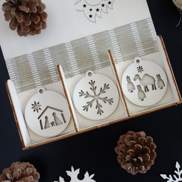 Sada vánočních ozdob, která potěší, 1 sada-18 kusů MAFFRA 3472 PR0099-Christmas deco HEU-