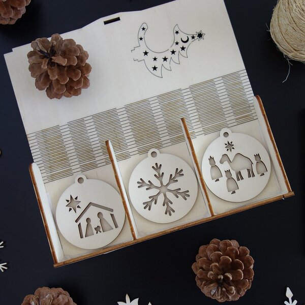 Sada vánočních ozdob, která potěší, 1 sada-18 kusů MAFFRA 3472 PR0099-Christmas deco HEU-