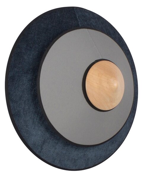 Nástěnná Svítidla Forestier, Cymbal S, Modrá, Obývací pokoj, Tkanina / Textil, Design
