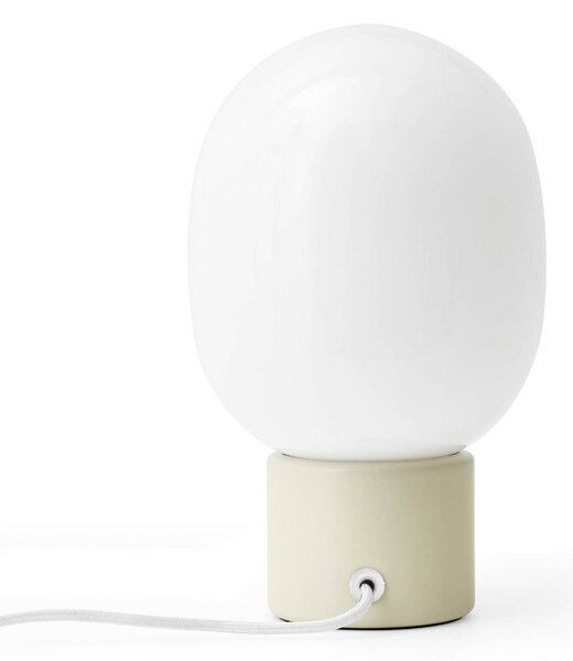 Stolní lampa Audo Copenhagen, JWDA, stmívatelné, Bílá, Obývací pokoj, Sklo, Design
