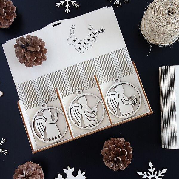 Ozdoby na vánoční stromeček, 1 sada-18 kusů 3476 PR0103-Christmas decorati HEU-
