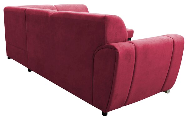ROHOVÁ SEDAČKA, textil, červená, černá MID.YOU - Sedací soupravy, Online Only