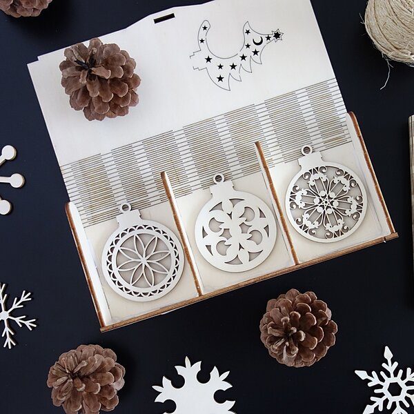 Ozdoby na vánoční stromeček, 1 sada-18 kusů 3490 PR0107-Christmas decoratio HEU-