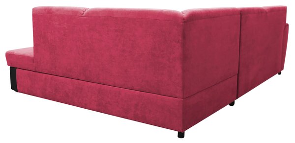 ROHOVÁ SEDAČKA, textil, červená, černá MID.YOU - Sedací soupravy, Online Only