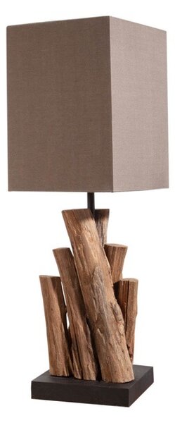 Designová stolní lampa Desmond 45 cm hnědá - Ironwood