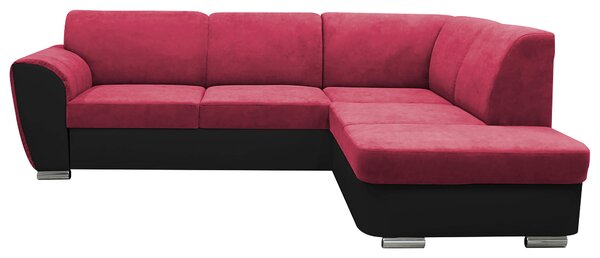 ROHOVÁ SEDAČKA, textil, červená, černá MID.YOU - Sedací soupravy, Online Only