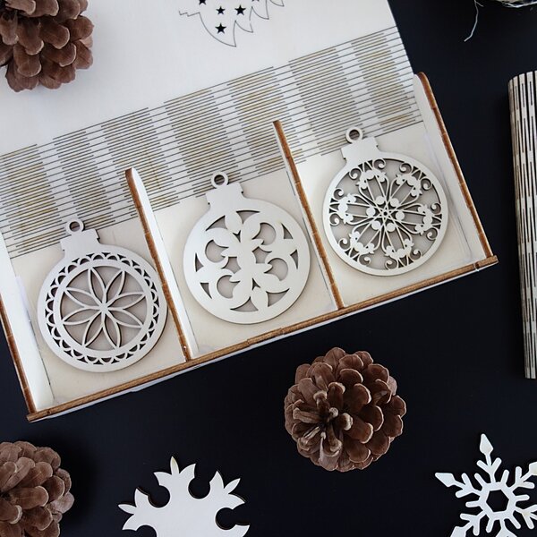 Ozdoby na vánoční stromeček, 1 sada-18 kusů 3490 PR0107-Christmas decoratio HEU-