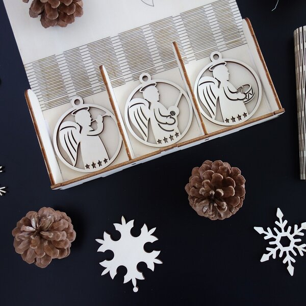 Ozdoby na vánoční stromeček, 1 sada-18 kusů 3476 PR0103-Christmas decorati HEU-